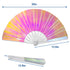 Iridescent Opal Light X-Large Hand Fan