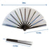 Transparent Glitter Clear X-Large Hand Fan