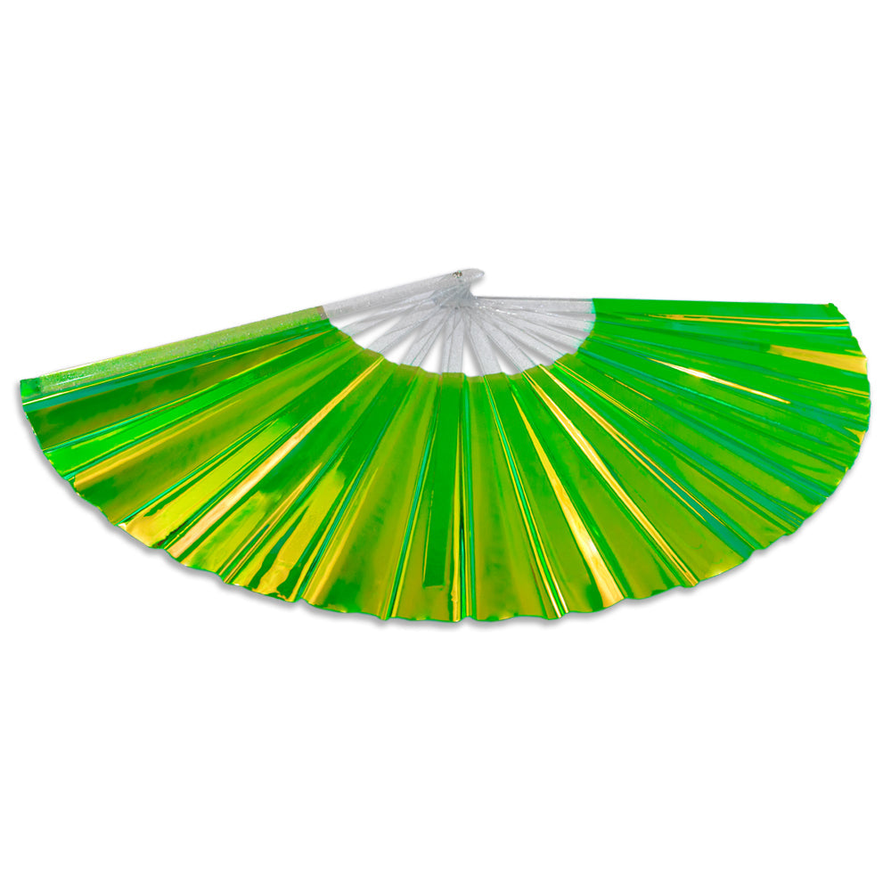 Iridescent Neon Green X-Large Fan
