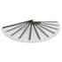Transparent Glitter Clear X-Large Hand Fan