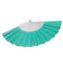 Glitter Mermaid Green Small Hand Fan (Clear Handle)
