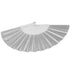 Glitter Silver Small Hand Fan (Clear Handle)