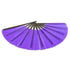 Transparent Glitter Purple X-Large Hand Fan