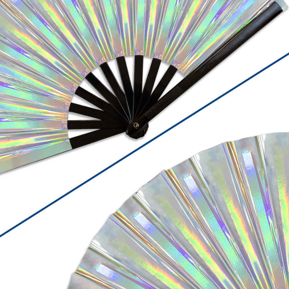 Metallic Silver X-Large Fan