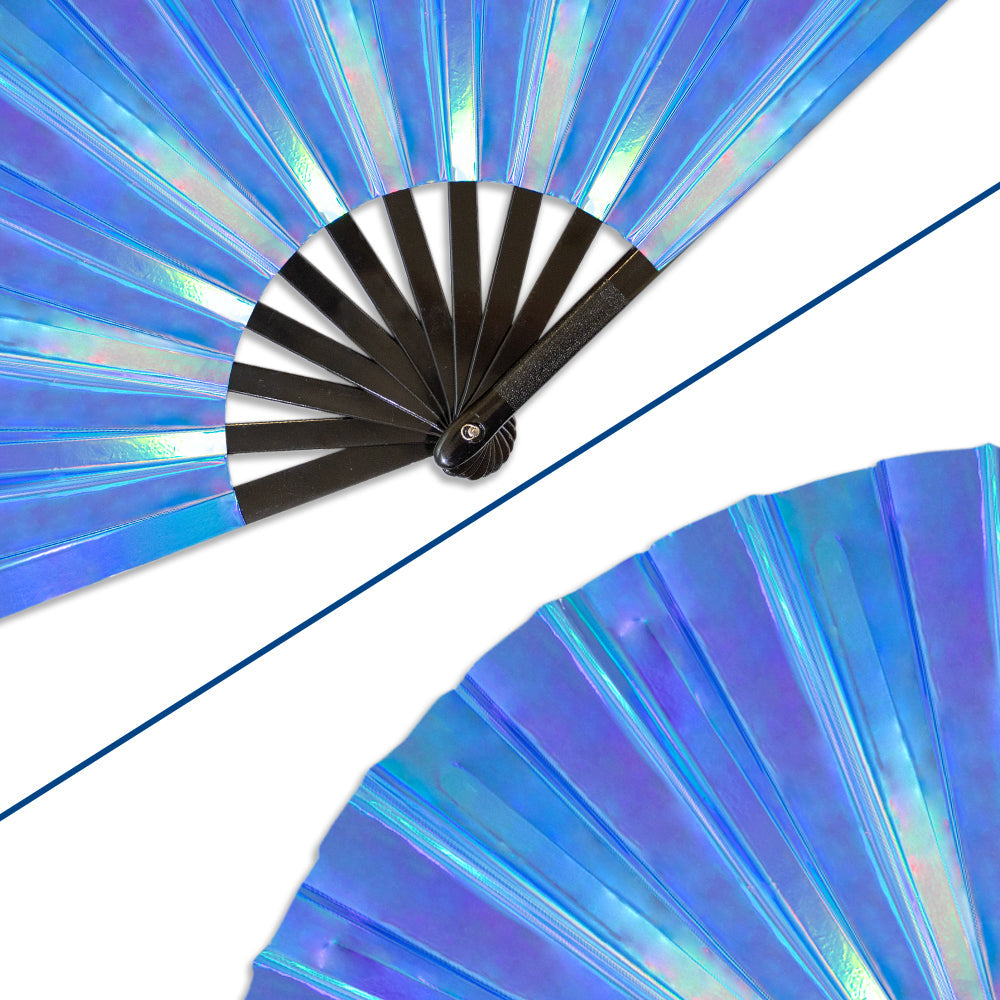 Metallic Blue X-Large Fan