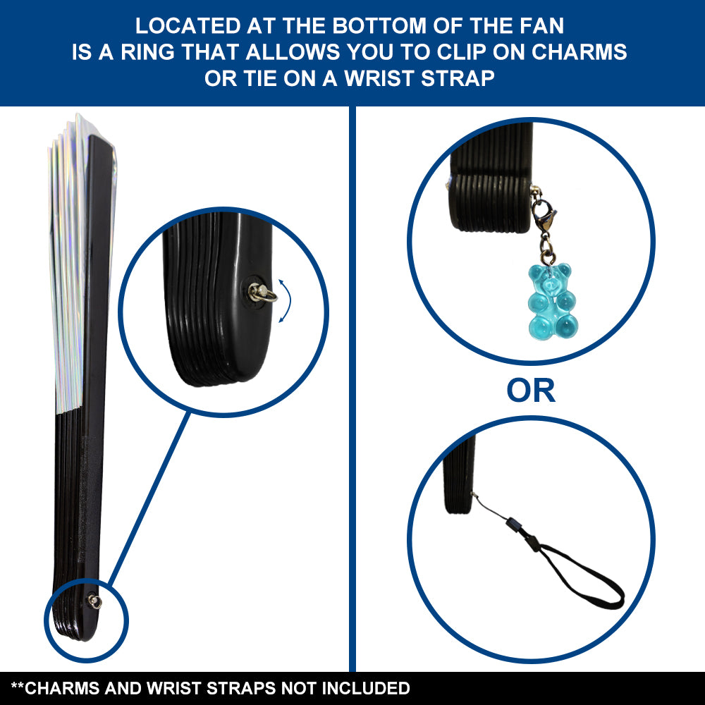 Metallic Silver X-Large Fan