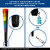 Rainbow Glitter X-Large Hand Fan