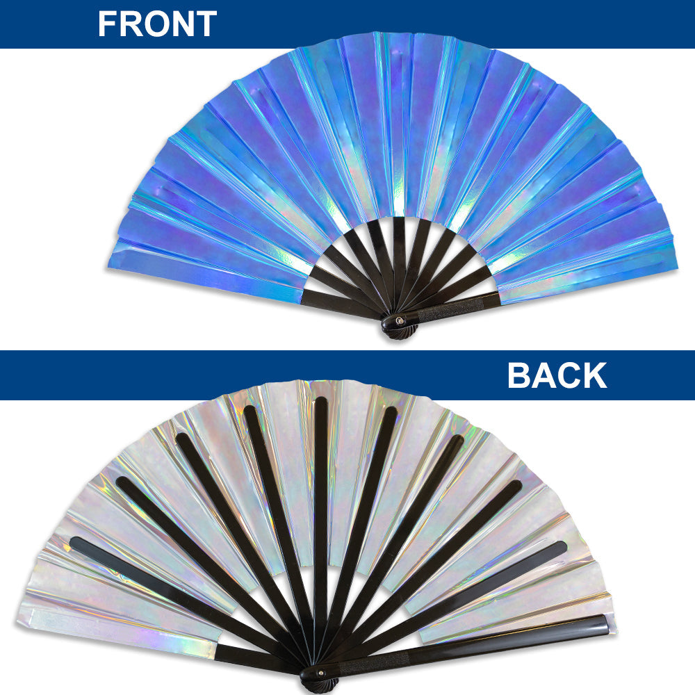 Metallic Blue X-Large Fan