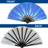 Metallic Blue X-Large Fan