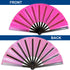 Transparent Glitter Hot Pink X-Large Fan