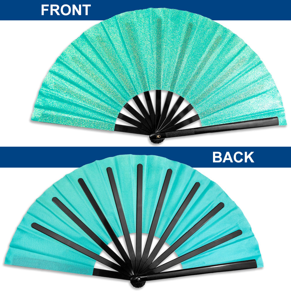 Glitter Mermaid Green X-Large Fan