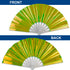Iridescent Neon Green X-Large Fan
