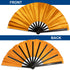 Glitter Orange X-Large Hand Fan
