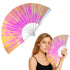 Iridescent Opal Light X-Large Hand Fan