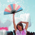 Transgender Glitter X-Large Hand Fan