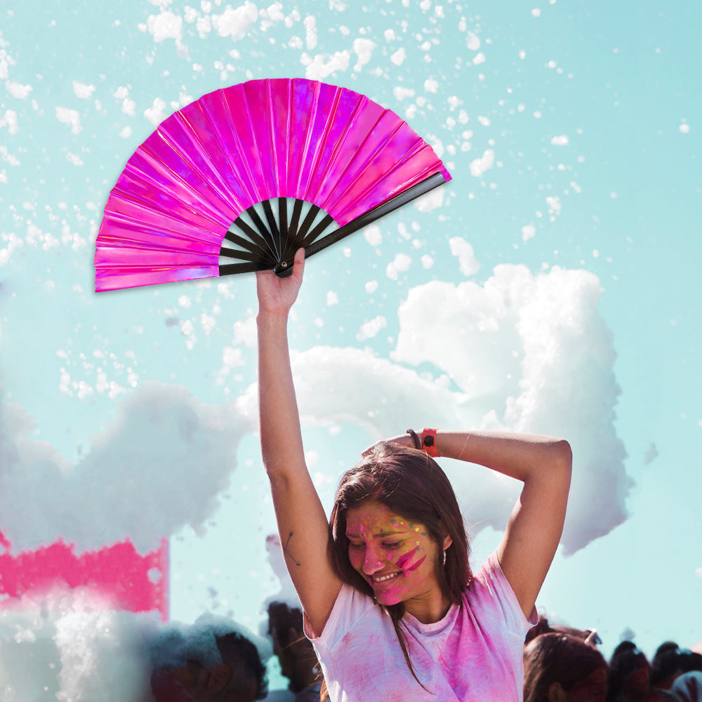 Metallic Magenta X-Large Fan