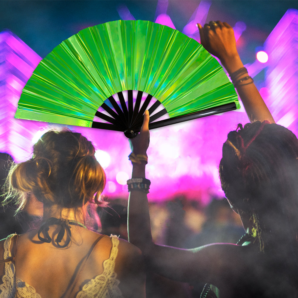 Metallic Teal X-Large Fan