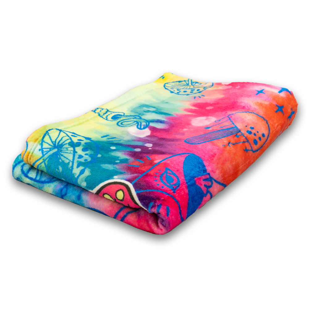 Mushroom (Tie-Dye) Soft Plush 50x60in Blanket