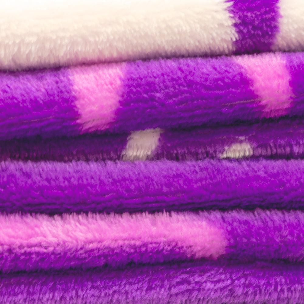 Kitty Paws (Purple) Soft Plush 50x60in Blanket