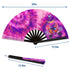 Butterfly (Tie Dye) Blacklight X-Large Hand Fan