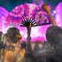 Butterfly (Tie Dye) Blacklight X-Large Hand Fan