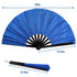 Glitter Royal Blue X-Large Hand Fan