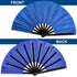 Glitter Royal Blue X-Large Hand Fan