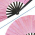 Glitter Pink X-Large Hand Fan