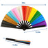 Progress Pride Glitter X-Large Hand Fan