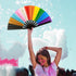 Progress Pride Glitter X-Large Hand Fan