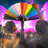 Progress Pride Glitter X-Large Hand Fan