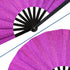 Glitter Purple X-Large Hand Fan