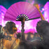 Glitter Purple X-Large Hand Fan