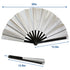 Glitter Silver X-Large Hand Fan