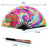 Mushroom (Tie Dye) Blacklight X-Large Hand Fan
