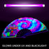 Mushroom (Tie Dye) Blacklight X-Large Hand Fan