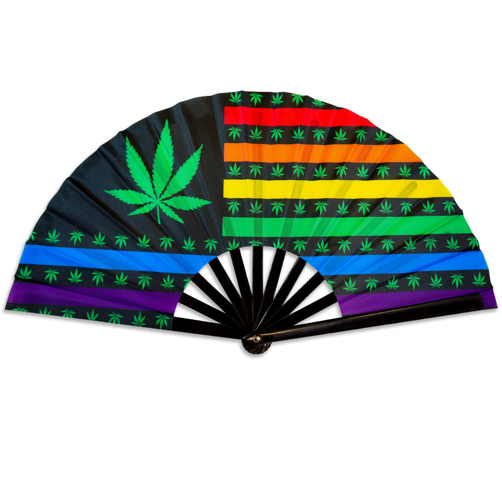 Rainbow MJ X-Large Hand Fan