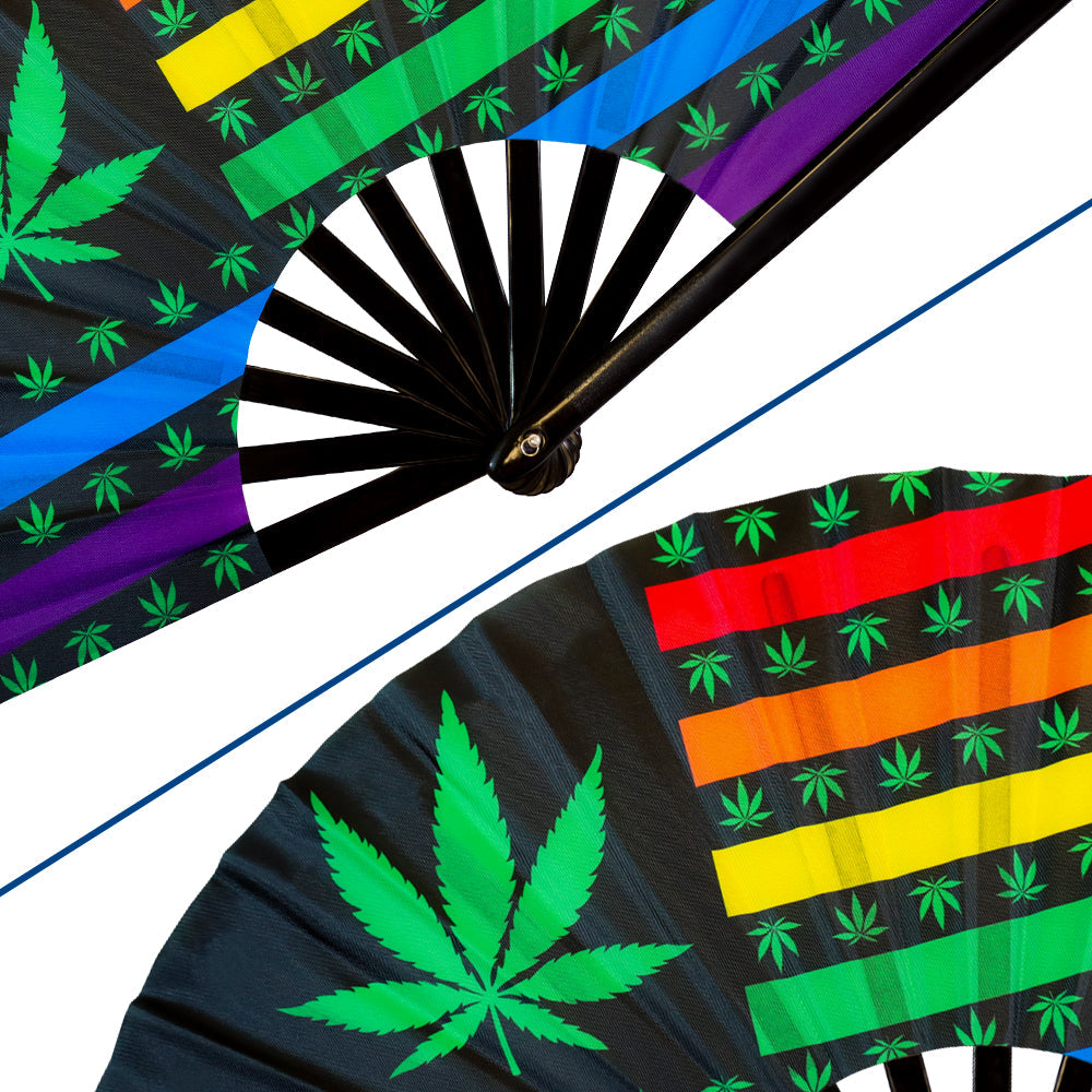 Rainbow MJ X-Large Hand Fan