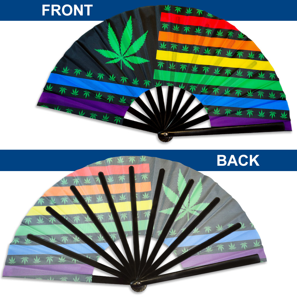 Rainbow MJ X-Large Hand Fan