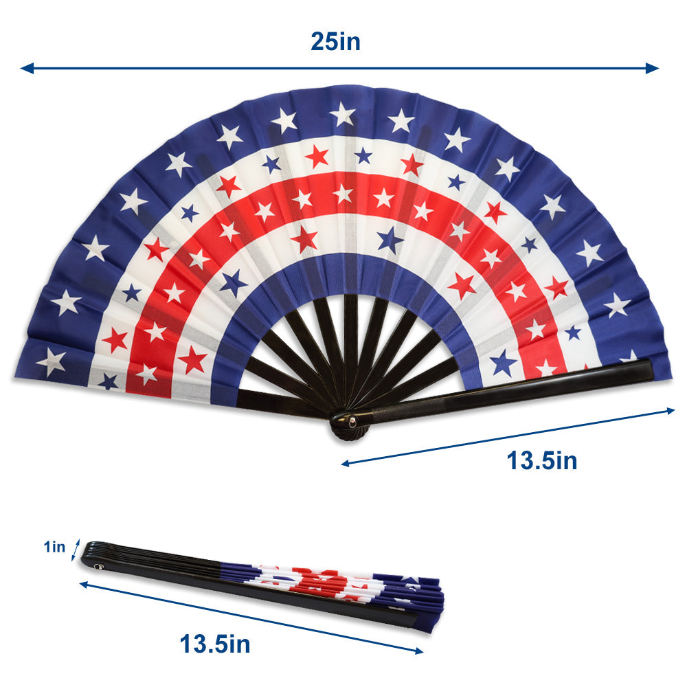 USA Stars X-Large Hand Fan