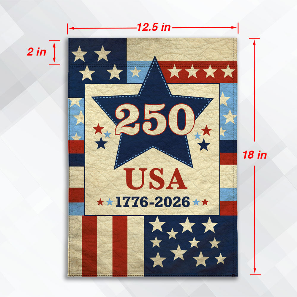 H&G Studios USA 250 12x18in Garden Flag