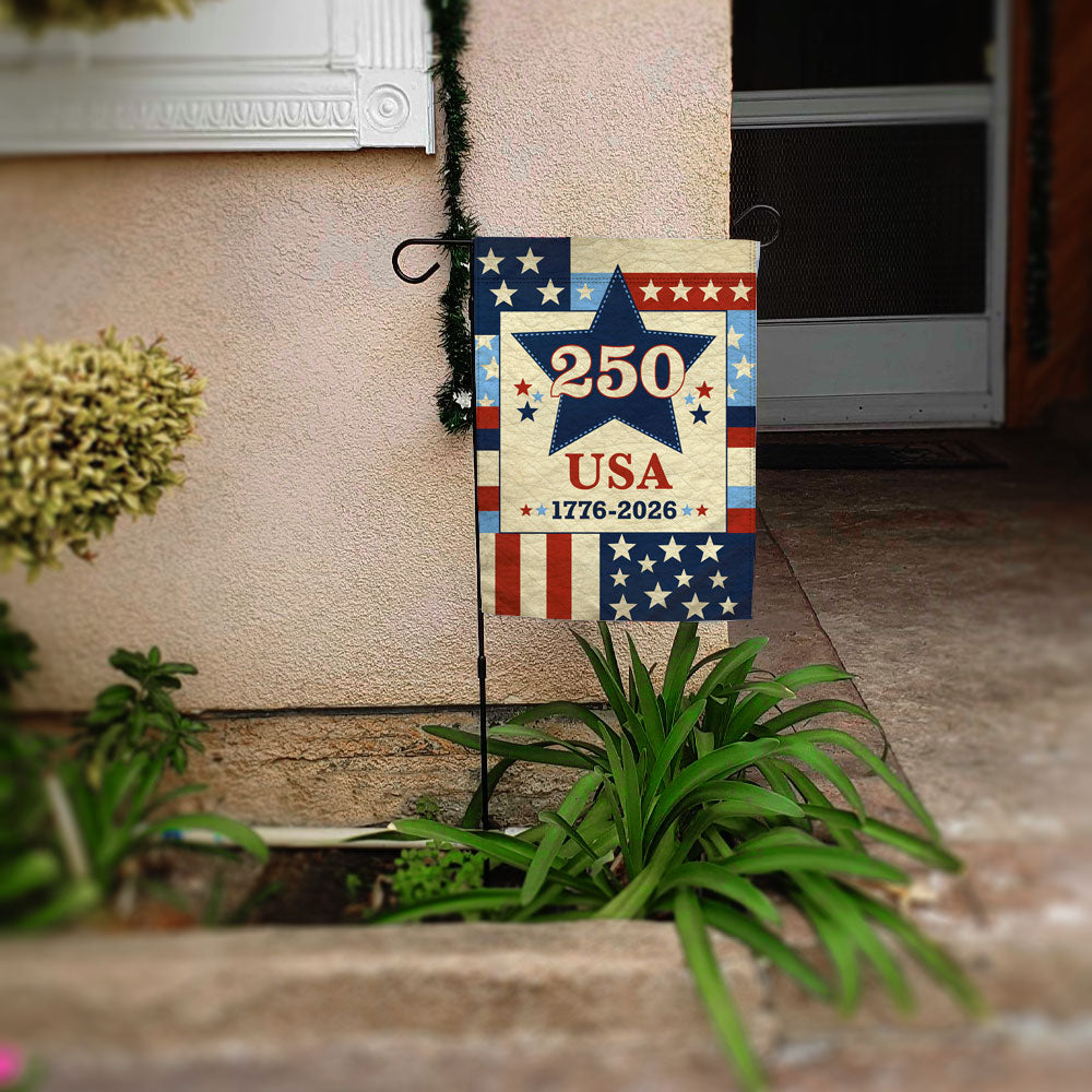 H&G Studios USA 250 12x18in Garden Flag