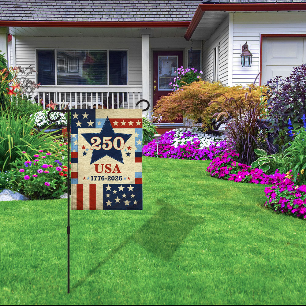 H&G Studios USA 250 12x18in Garden Flag