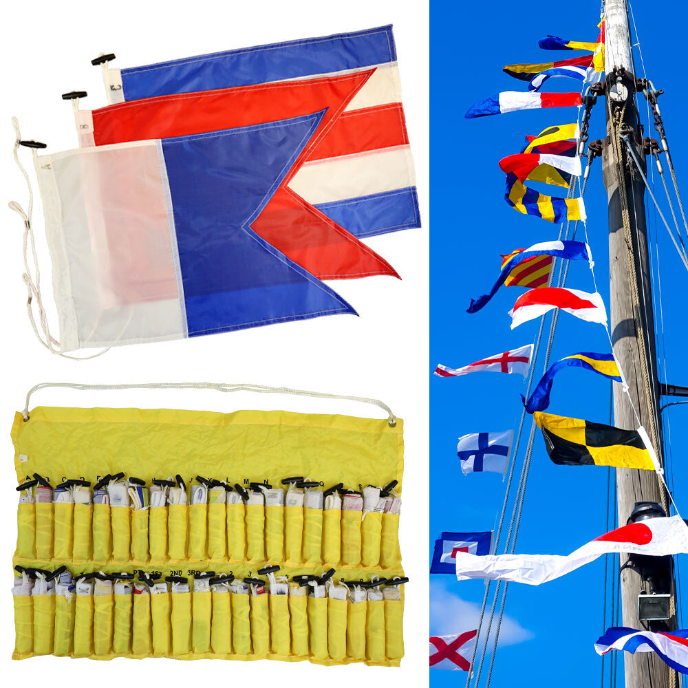 40-Piece International Code of Signal Flag Set (12x18