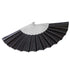 Glitter Black Small Hand Fan (Clear Handle)