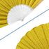 Glitter Gold Small Hand Fan (Clear Handle)