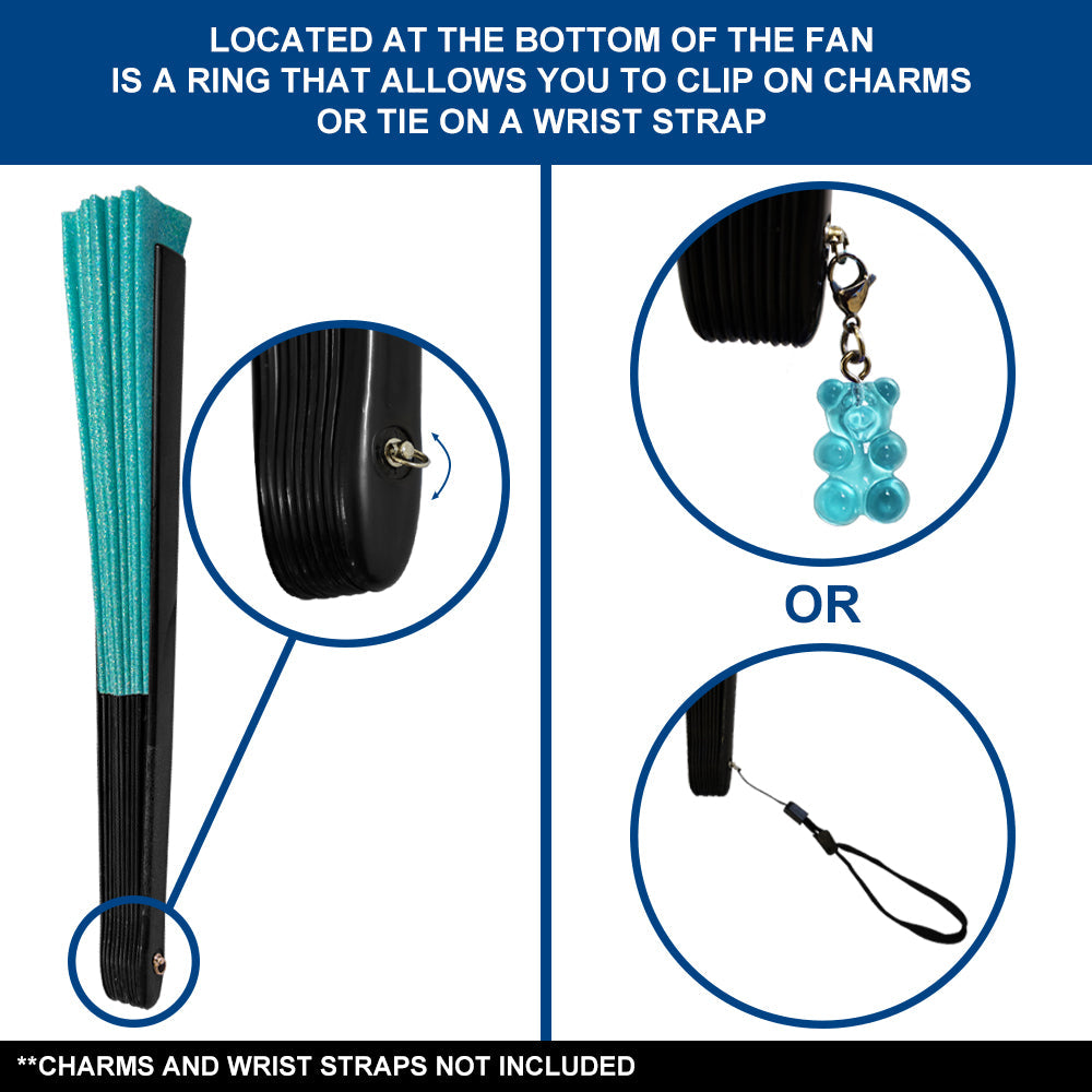 Glitter Mermaid Green X-Large Fan