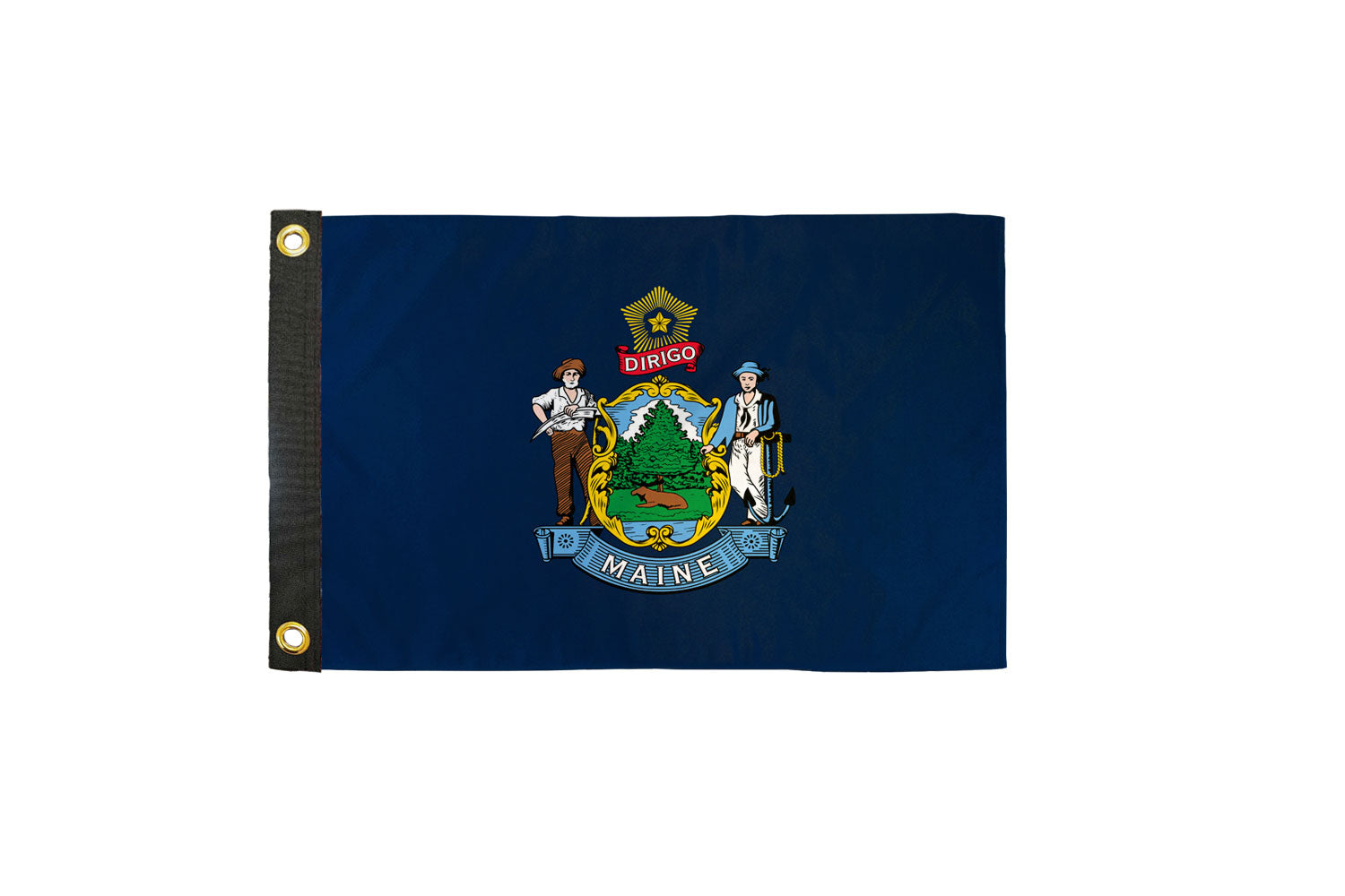 Maine 12x18in Boat Flag
