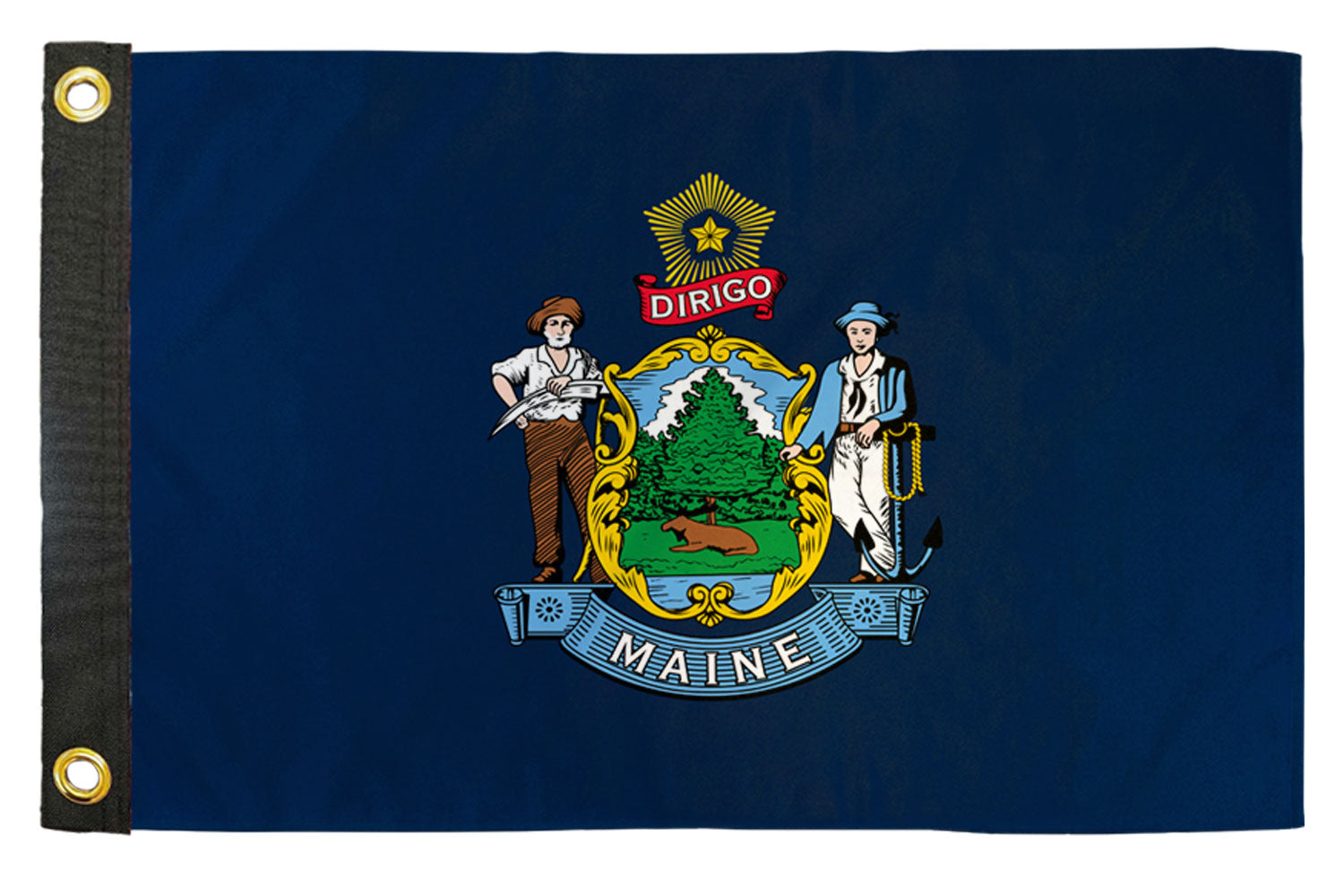 Maine 12x18in Boat Flag