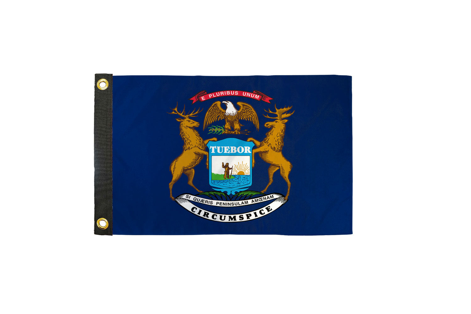 Michigan 12x18in Boat Flag